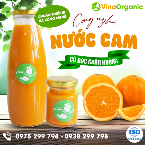 Chuyển giao công nghệ Nước cam cô đặc chân không giữ trọn màu sắc và dinh dưỡng