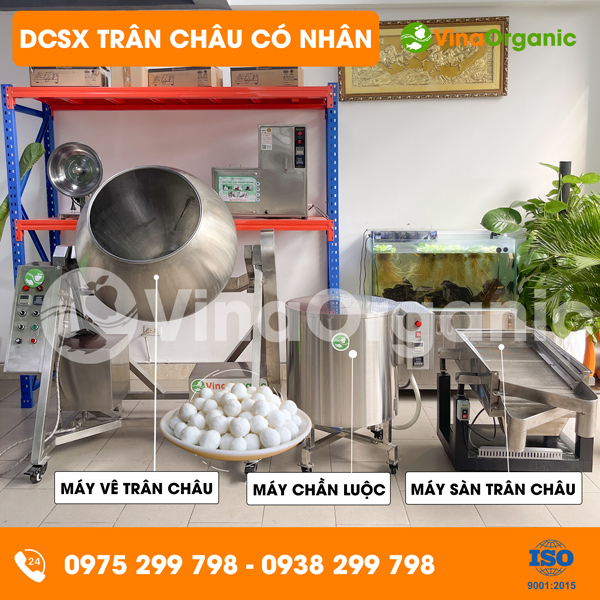 Dây chuyền sản xuất trân châu có nhân, tròn đều, không vỡ