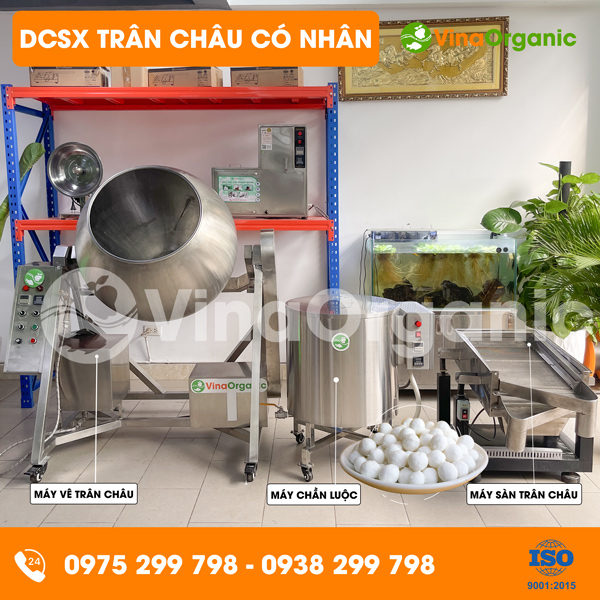 Dây chuyền sản xuất trân châu có nhân, tròn đều, không vỡ