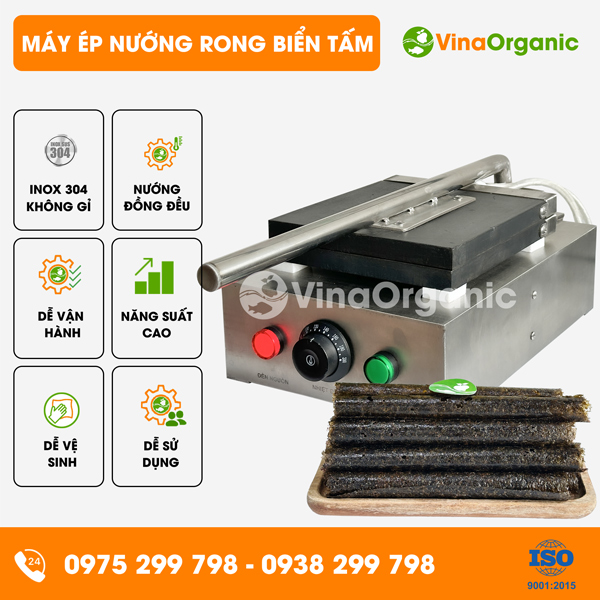 ERB010 - Máy ép nướng rong biển tấm, nướng rong biển chất lượng, thơm ngon