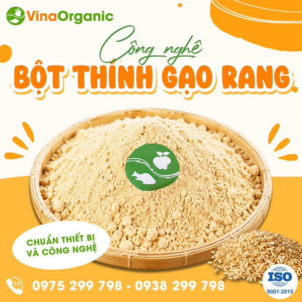 Chuyển giao công nghệ Bột thính gạo rang vàng đều, siêu mịn, khô