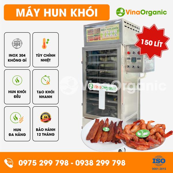 HK150 - Máy hun khói 150L, hun khói xúc xích, thịt cá