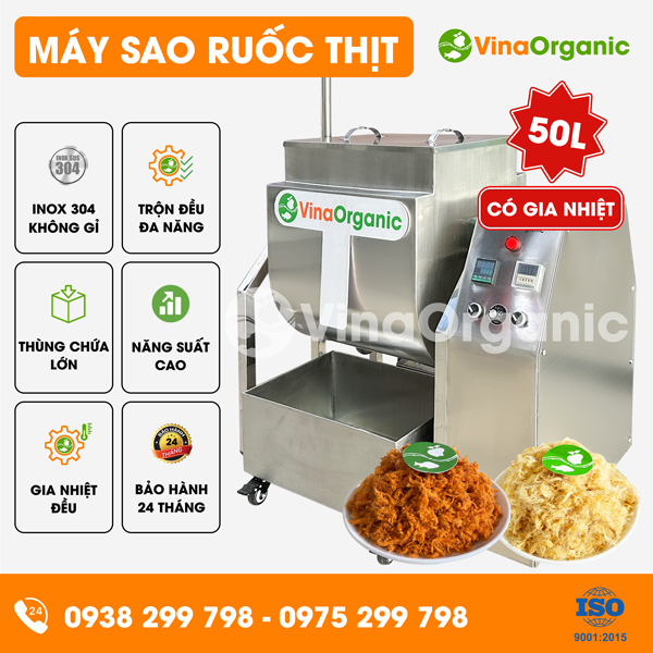 MTN050H - Máy sao ruốc thịt, làm chà bông gà, heo tự động