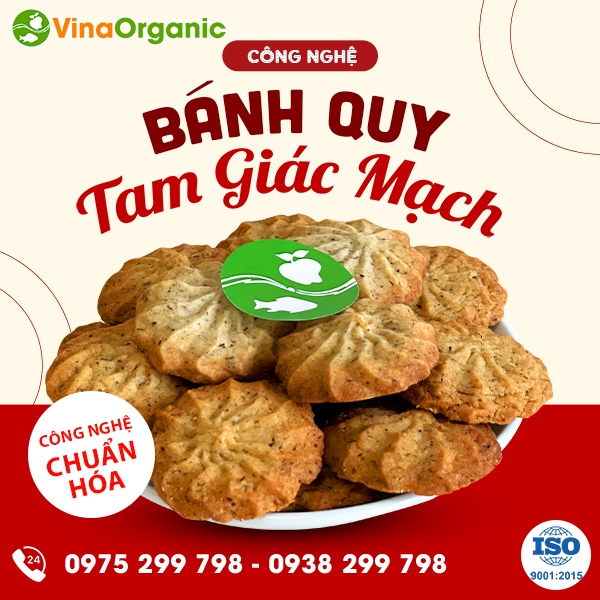 Chuyển giao công nghệ Bánh cookies tam giác mạch giòn xốp, đầy dinh dưỡng