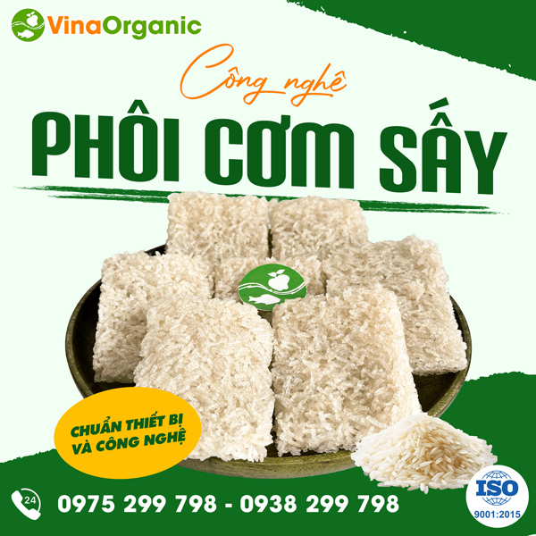 Chuyển giao công nghệ Cơm sấy (phôi cơm) giòn, không bị cong vênh, chai cứng