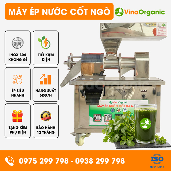 EDN001 - Máy ép nước cốt ngò tươi, năng suất 6kg/h